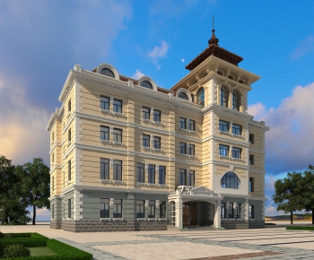 European Style Building Appearance-ID:675188067
