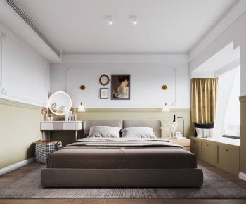 Simple European Style Bedroom-ID:380259044