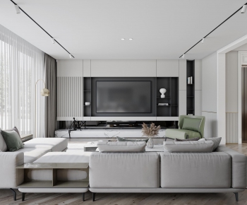 Modern A Living Room-ID:267625095