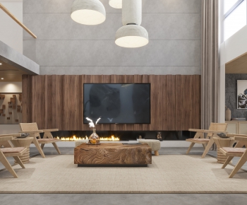 Japanese Style Wabi-sabi Style A Living Room-ID:909348014