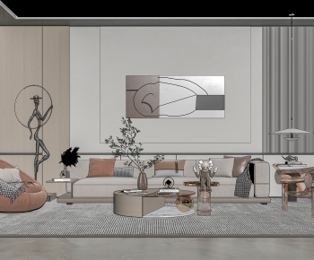 Modern A Living Room-ID:102586981