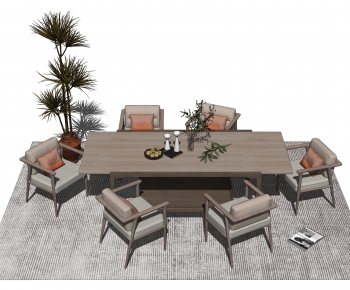 Nordic Style Dining Table And Chairs-ID:707354076
