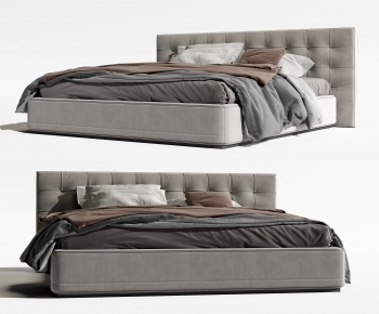 Modern Double Bed-ID:870826015