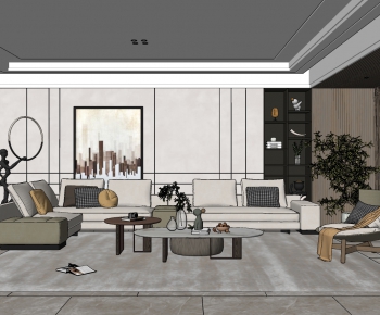 Modern A Living Room-ID:295176982