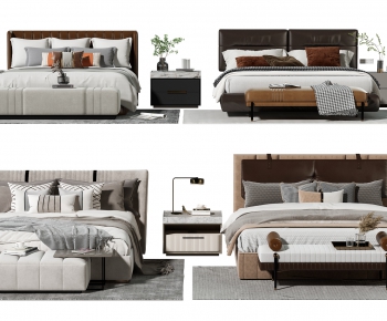 Modern Double Bed-ID:102231038