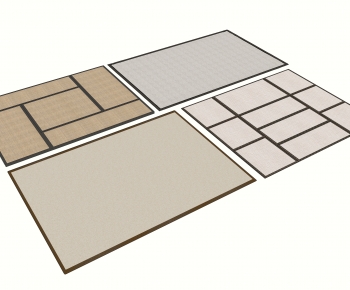 新中式方形地毯-ID:517143019