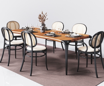Nordic Style Dining Table And Chairs-ID:197964917