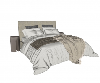 Modern Double Bed-ID:451607948