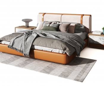 Modern Double Bed-ID:283246047