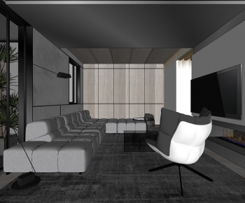 Modern A Living Room-ID:779040102