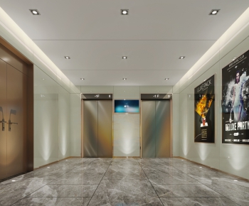 Modern Corridor/elevator Hall-ID:770443927