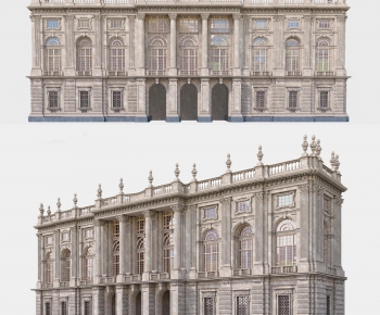 欧式古典建筑外观-ID:860641008