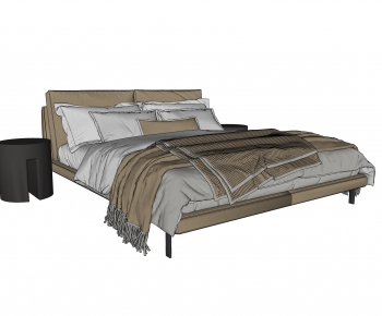 Modern Double Bed-ID:761629107