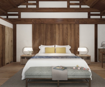 New Chinese Style Bedroom-ID:442375905