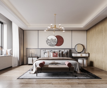 New Chinese Style Bedroom-ID:506558906