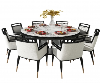 New Chinese Style Dining Table And Chairs-ID:464781059