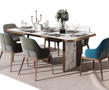 Modern Dining Table And Chairs-ID:859078888