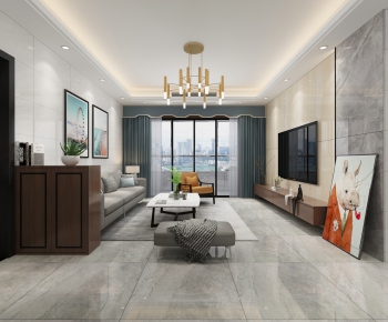 Modern A Living Room-ID:128971103