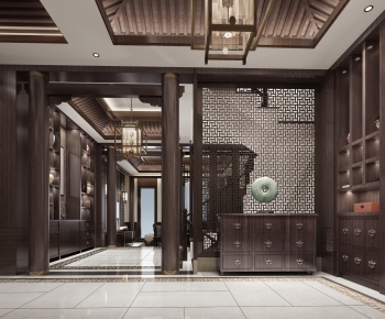 New Chinese Style Hallway-ID:632110123