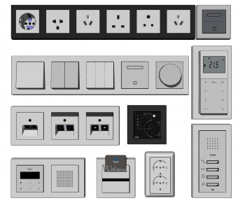 Modern Switch Socket Panel-ID:473236088