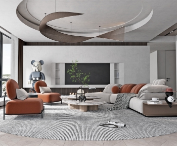 Modern A Living Room-ID:421550044