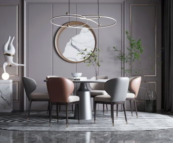 Modern Dining Table And Chairs-ID:497621061