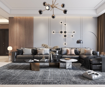 Modern A Living Room-ID:889110675