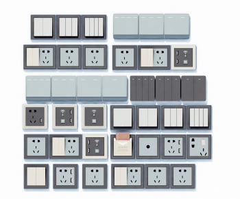Modern Switch Socket Panel-ID:395952944