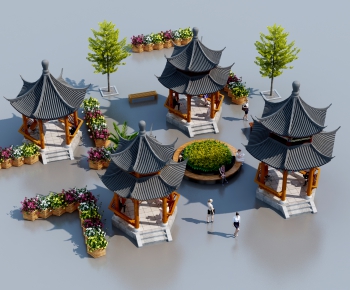 New Chinese Style Building Component-ID:269325972