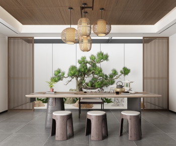 New Chinese Style Tea House-ID:517154939