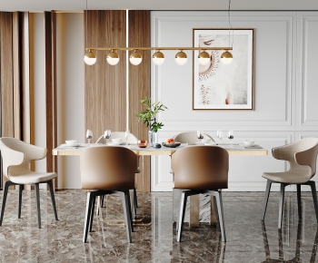 Modern Dining Table And Chairs-ID:524590974