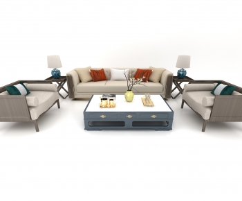 New Chinese Style Sofa Combination-ID:644937048