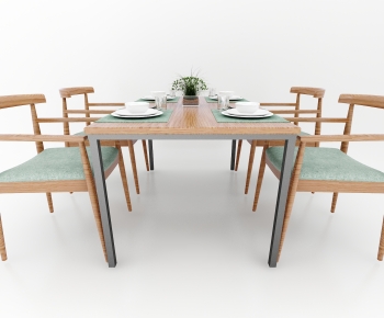 New Chinese Style Dining Table And Chairs-ID:772593024