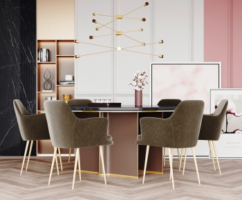 Modern Dining Table And Chairs-ID:839279893