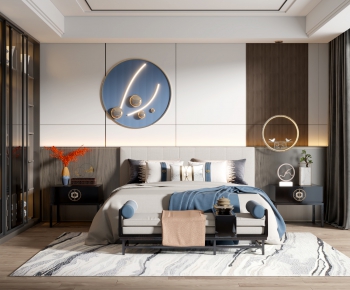 New Chinese Style Bedroom-ID:610953093
