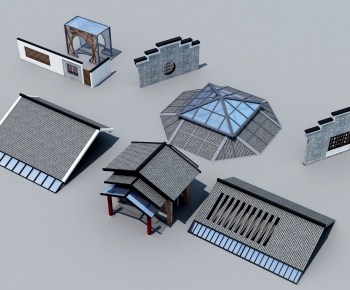 New Chinese Style Building Component-ID:316482078