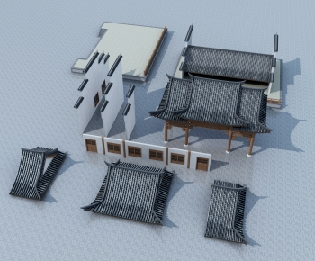 New Chinese Style Building Component-ID:268412111