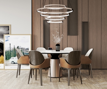 Modern Dining Table And Chairs-ID:657959042