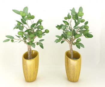 Modern Potted Green Plant-ID:667171004