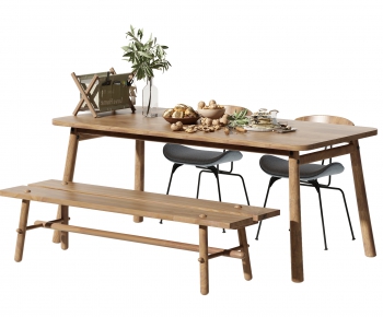 Nordic Style Dining Table And Chairs-ID:720381984
