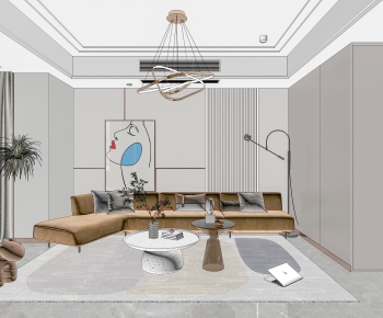 Modern A Living Room-ID:125433922