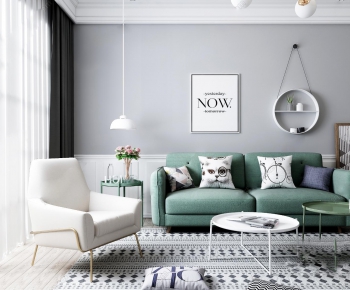 Nordic Style A Living Room-ID:536690006