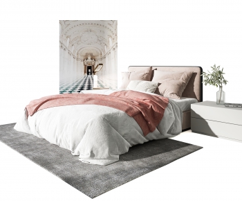 Modern Double Bed-ID:400283108