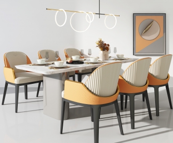 Modern Dining Table And Chairs-ID:563559062