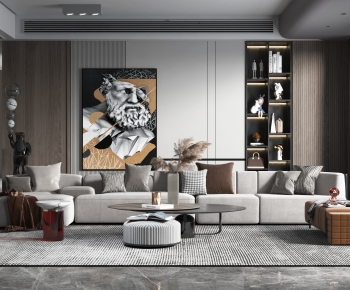 Modern A Living Room-ID:918824916