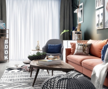 Nordic Style Sofa Combination-ID:652925011