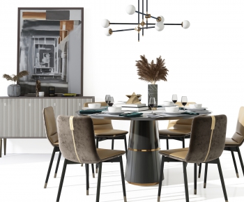 Modern Dining Table And Chairs-ID:344887974