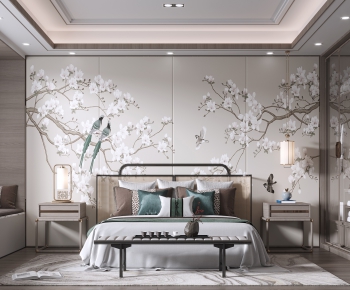 New Chinese Style Bedroom-ID:841190108