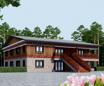 Chinese Style Villa Appearance-ID:594986921