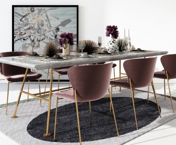 Modern Dining Table And Chairs-ID:455214024